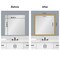 Amanti Art Mirror Makeover Bathroom Mirror Frame Border Kit - Fully Assembled Peel and Stick Frame - Mirror NOT Included - Grace Brushed Gold Trim